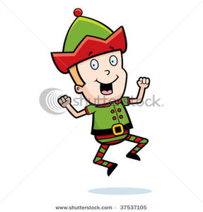 287x300 Elf Clipart Excited