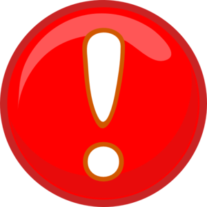 300x300 Exclamation Mark Red Clip Art