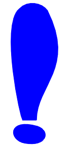 150x290 Blue Clipart Exclamation Mark