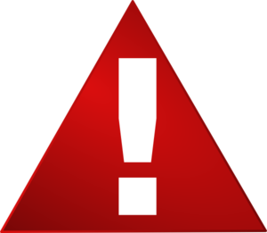 300x261 Red Warning Triangle White Exclamation Mark Clip Art