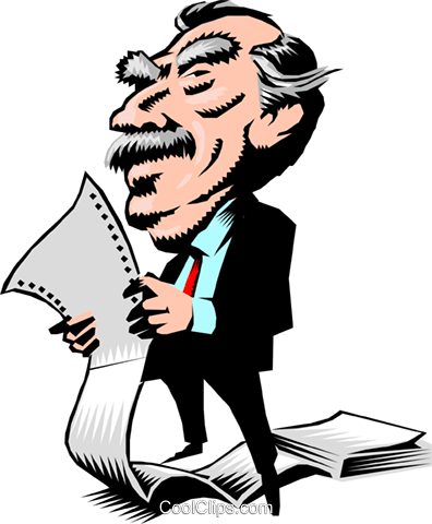 396x480 Cartoon Executive Royalty Free Vector Clip Art Illustration