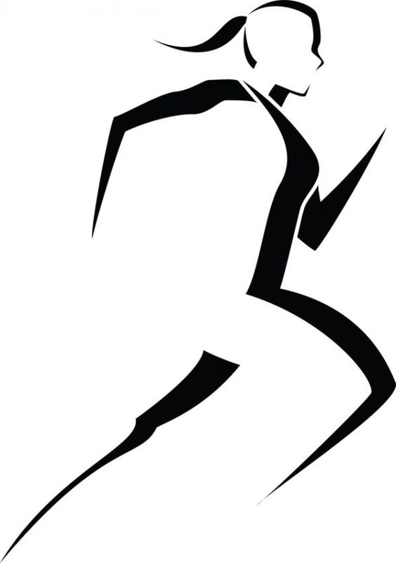 564x801 Runner Running Exercise Clip Art