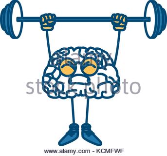 343x320 Cute Brain Cartoon Doing Exercise Stock Vector Art Amp Illustration