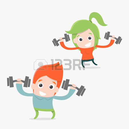 450x450 Exercise Cartoon, Vector Royalty Free Cliparts, Vectors, And Stock
