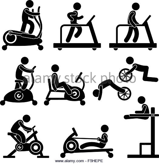 524x540 Exercising Machine Black And White Stock Photos Amp Images