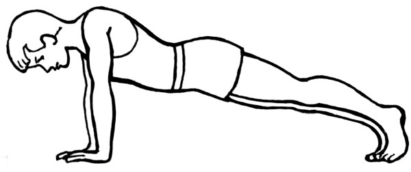 600x252 Push Up Exercise Clipart