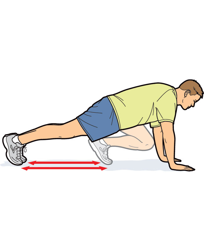 650x800 Mountain Climbers Exercise Clipart