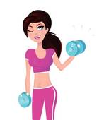 147x170 Exercising Clip Art
