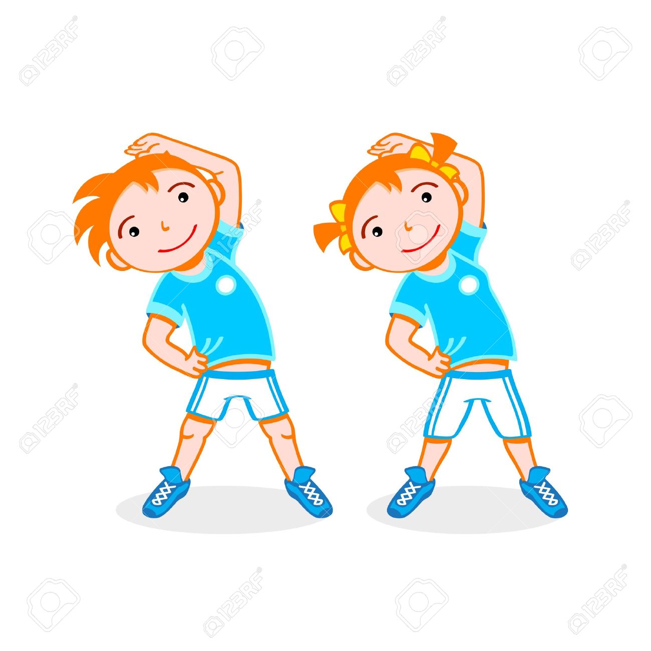 1300x1300 And Girl Excercising Clipart