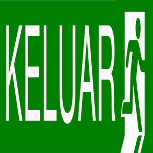 300x300 Exit Clip Art