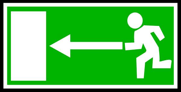 600x306 Green Emergency Exit