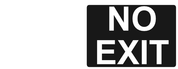 600x233 No Exit Sign Clip Art Free Vector 4vector
