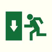 170x170 Clip Art Emergency Exit Label