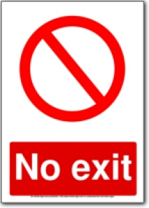 213x297 No Exit Sign Clip Art