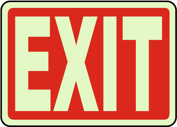 600x431 Exit Sign A5106