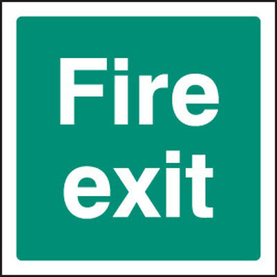 400x400 Fire Exit Signs