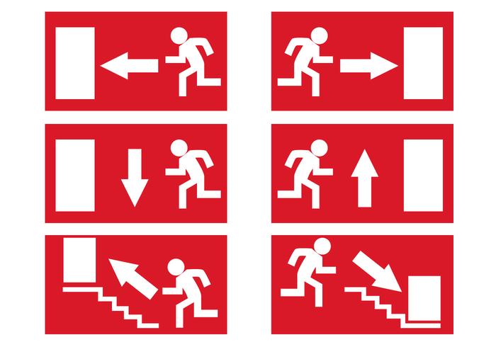 700x490 Free Emergency Exit Signs Vector