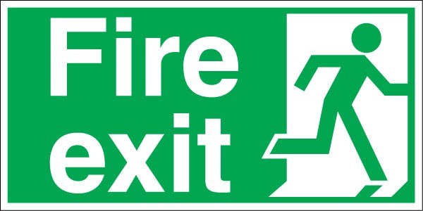 600x300 Hadar Fire Exit Sign Light Shop Direct