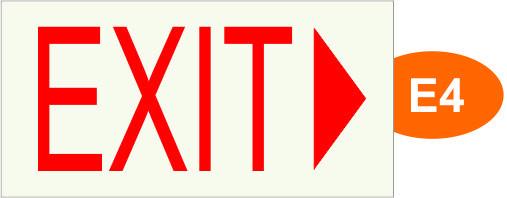 507x198 Directional Signage Exit Signs