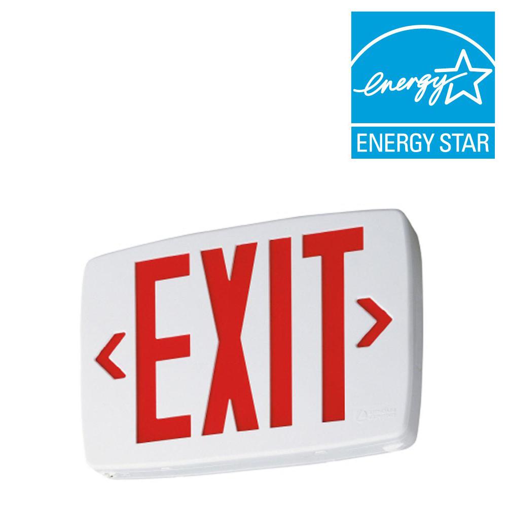 1000x1000 Lithonia Lighting Quantum Thermoplastic Led Emergency Exit Sign