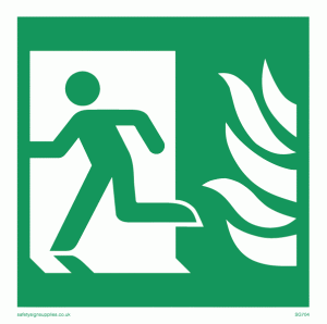 300x298 Nhs Running Man Left From Safety Sign Supplies
