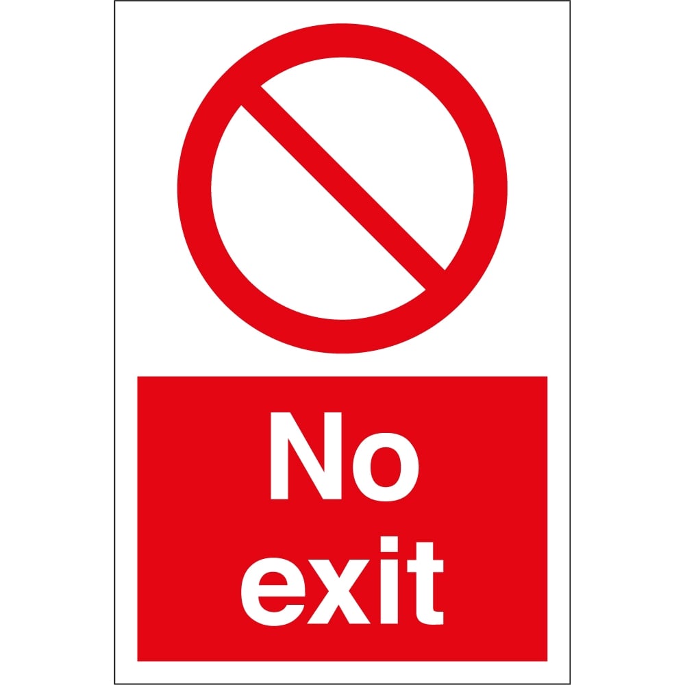 1000x1000 No Exit Signs