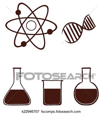 423x470 Clip Art Of A Simple Science Experiment K22946707