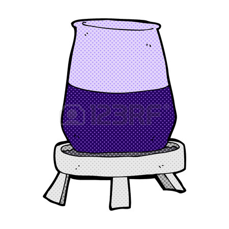 450x450 Retro Comic Book Style Cartoon Science Experiment Royalty Free