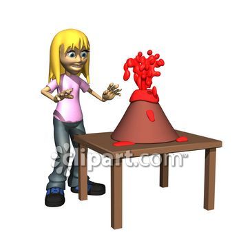 350x350 Volcano Experiment Clipart