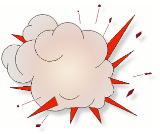 318x267 Exploding Dynamite Clipart
