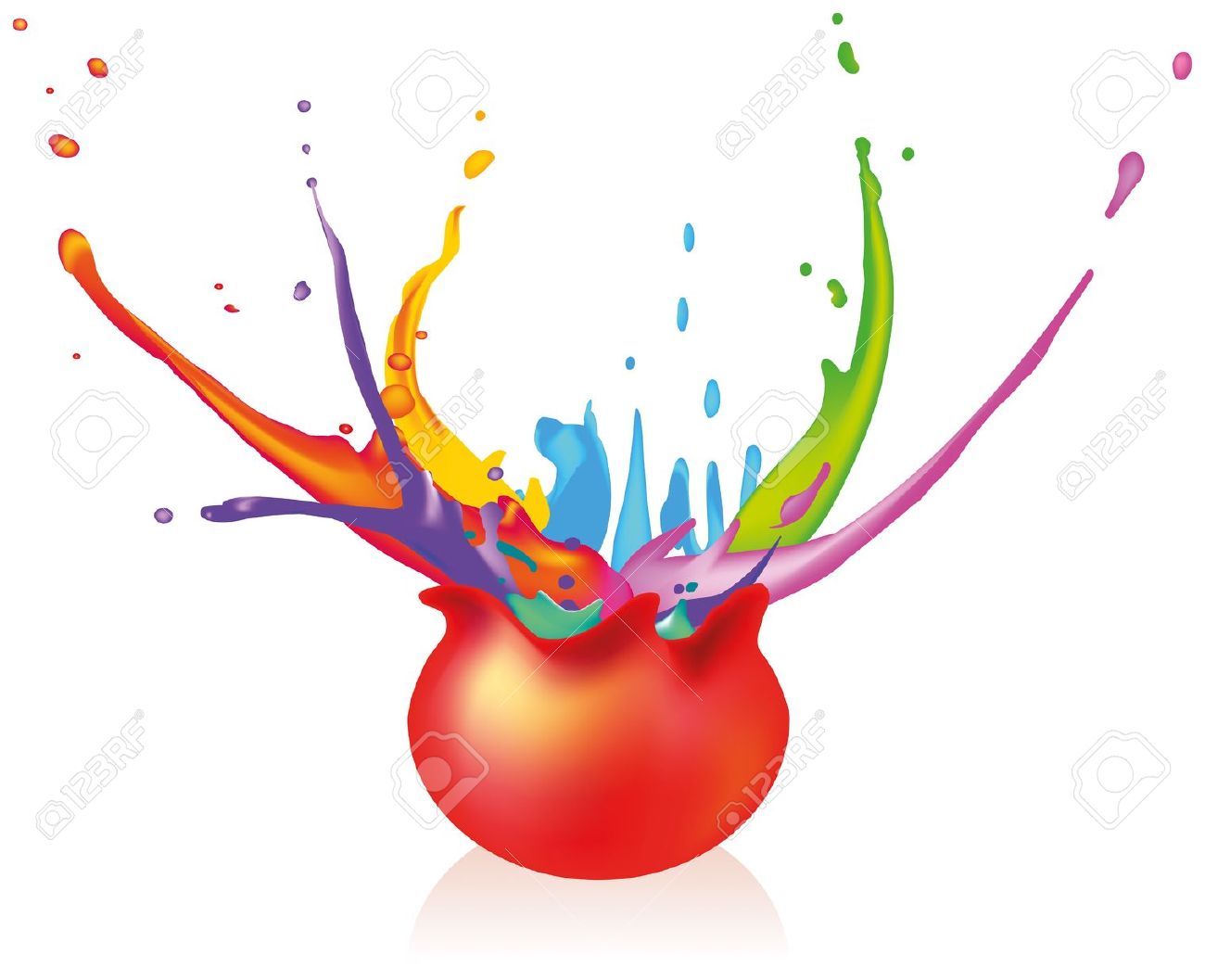 1300x1057 Painting Clipart Explosion