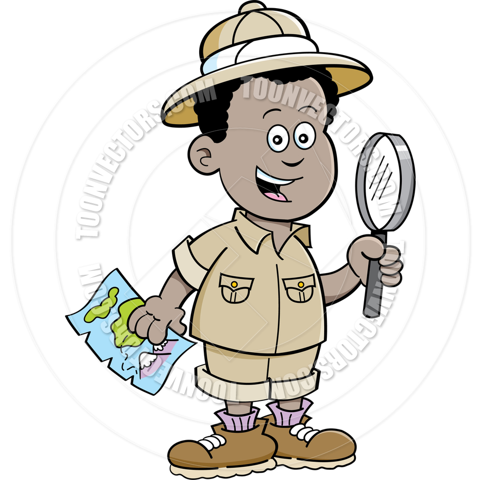 940x940 Cartoon African Boy Explorer By Kenbenner Toon Vectors Eps