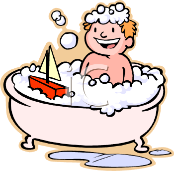 350x343 Take A Bath Clipart