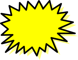 298x231 Yellow Explosion Clip Art