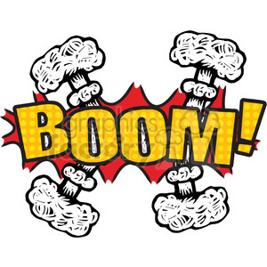 300x300 Royalty Free Boom Explosion Onomatopoeia Clip Art Vector Images