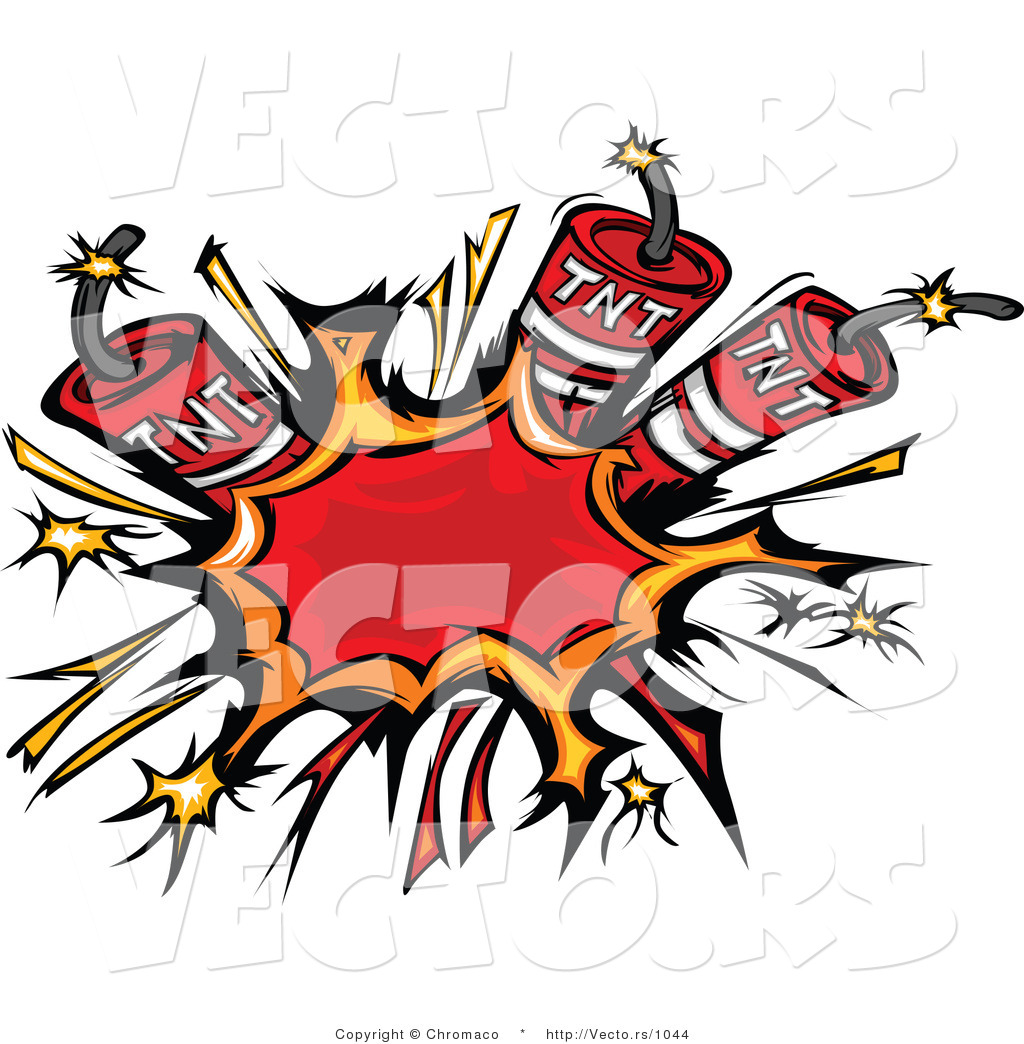1024x1044 Vector Of 3 Bursting Dynamite Sticks By Chromaco