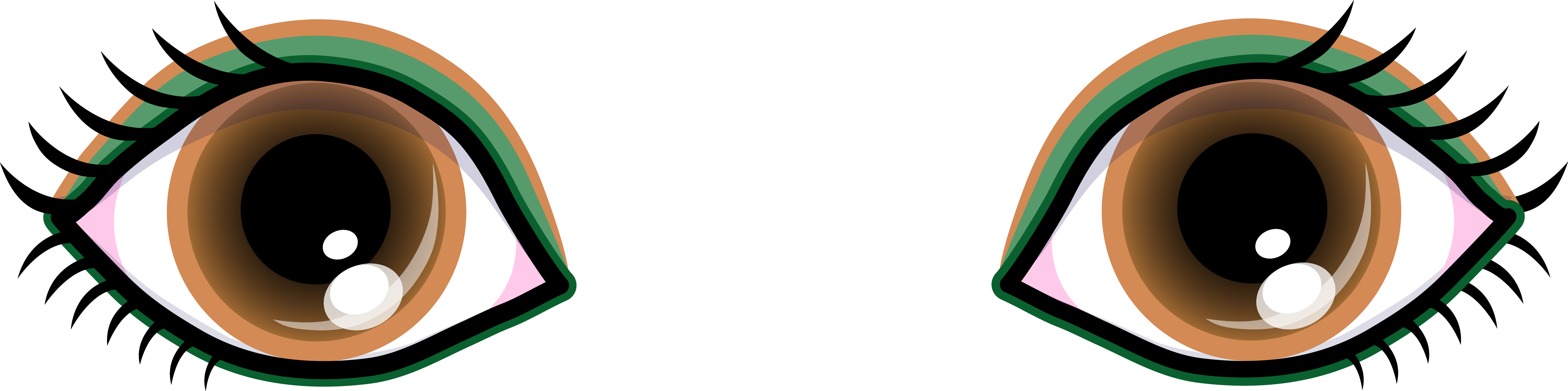 7935x1977 Eye Clipart Cartoon