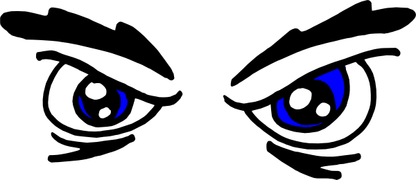 600x260 Angry Eyes Clip Art Free Vector 4vector