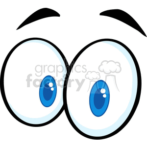 300x300 Royalty Free Surprised Cartoon Eyes 383606 Vector Clip Art Image