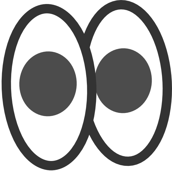 600x598 Pair Of Eyes Clipart Black And White Hd Wallpaper Gallery