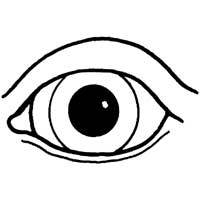 200x200 Eyes Coloring Pages Eye Coloring Page Clipart 1 Of Public Domain