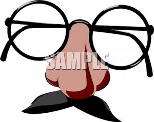 300x238 Nose And Eyeglasses Clipart Picture