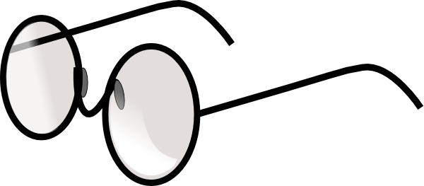600x263 Round Eye Glasses Clip Art