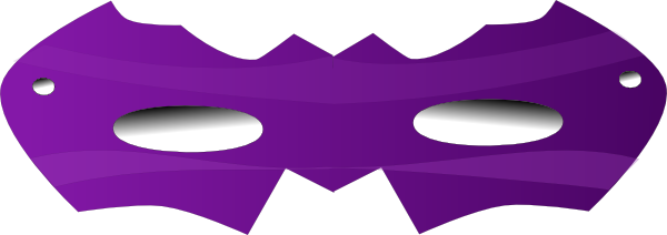 600x212 Purple Eye Mask Clip Art