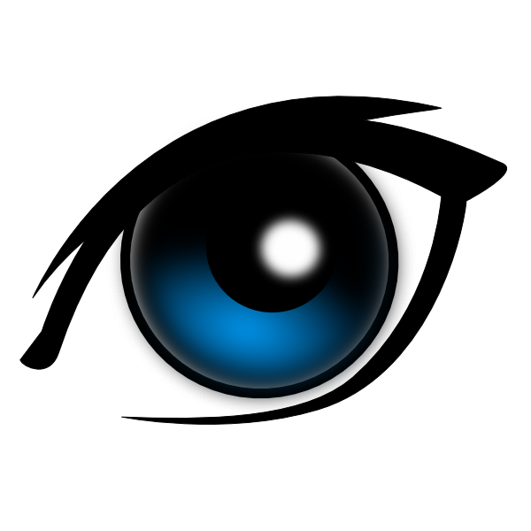 600x600 Cartoon Eye Clip Art Free Vector 4vector