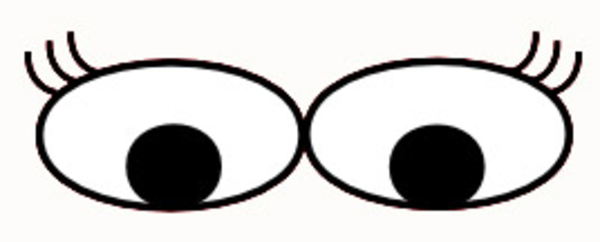 600x242 Clipart Cartoon Eyes