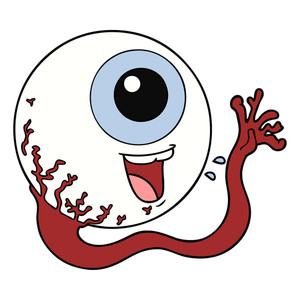 300x300 Cartoon Eyeball Royalty Free Stock Image