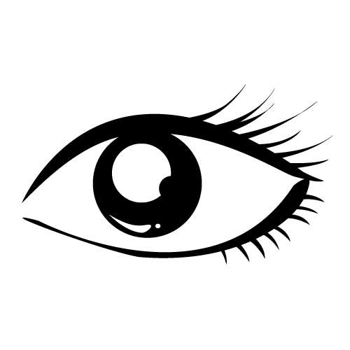 500x500 Beautiful Black Eyes Clipart Clip Art Library Eye Clip Art
