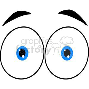 300x300 Royalty Free Cartoon Eyes 381260 Vector Clip Art Image
