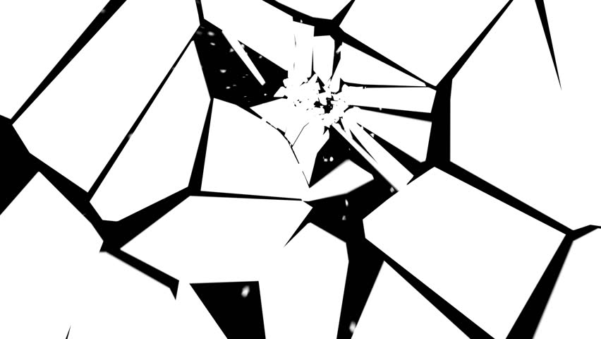 852x480 Talking Cat With Black Thick Eyebrows. Cartoon Animation. Stock